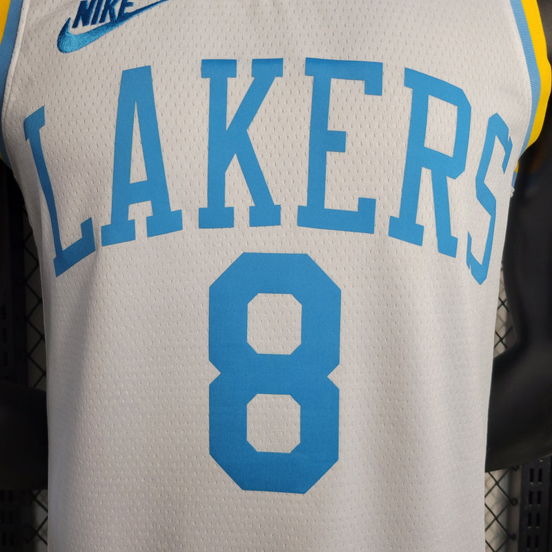 Camisa Basquete NBA Regata Los Angeles Lakers Masculina - Branca